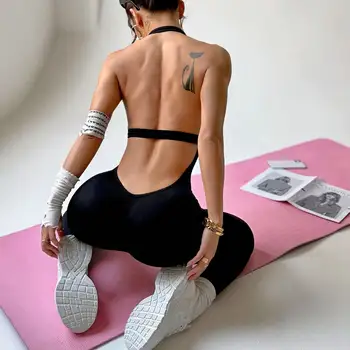 Alternative view of “Amara” Sexy Sleeveless Yoga Jumpsuit