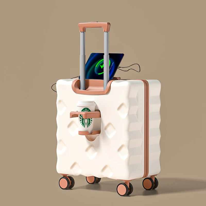

Многофункциональный маленький женский Дорожный чемодан для багажа размером 20 дюймов и 18 дюймов, новая Женская дорожная сумка, чемодан с паролем, чемодан для студентов и ручной клади, 2024