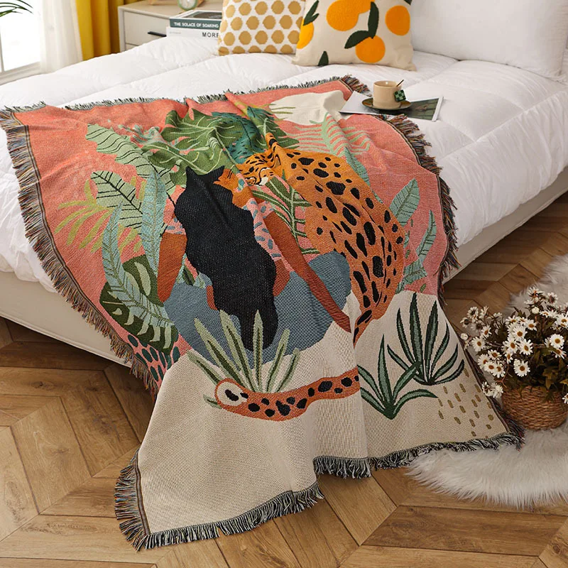 Women Leopard Throw Blanket Image 4