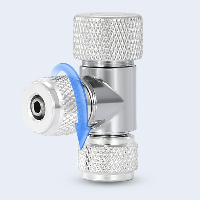 CO2 Regulator Needle Valve 4*6mm Co2 Tube For Aquarium Fish Tank