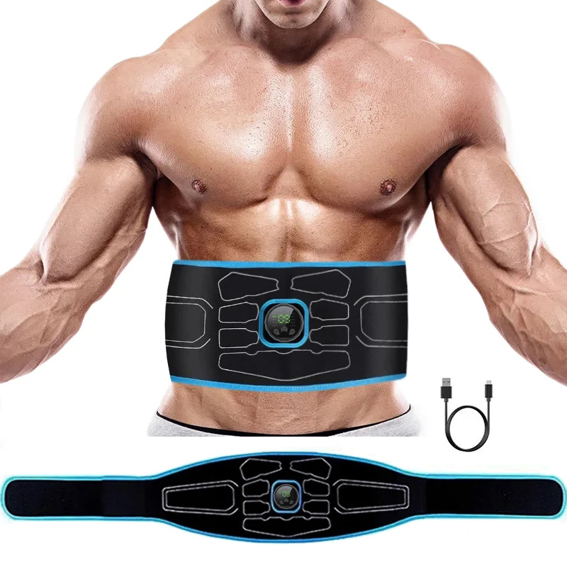 Muscle Stimulator EMS Abdominal Toning Belt Abs Stimulator Body Slimming Home Gym Fitness Equiment