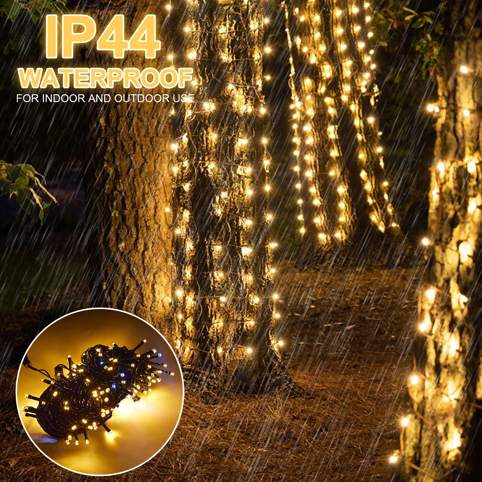 Fairy String Lights Fairy Lights 20M Black Wire 156/200 LED Garlands Christmas Tree Decoration for Wedding Party Outdoor Indoor EU UK Plug