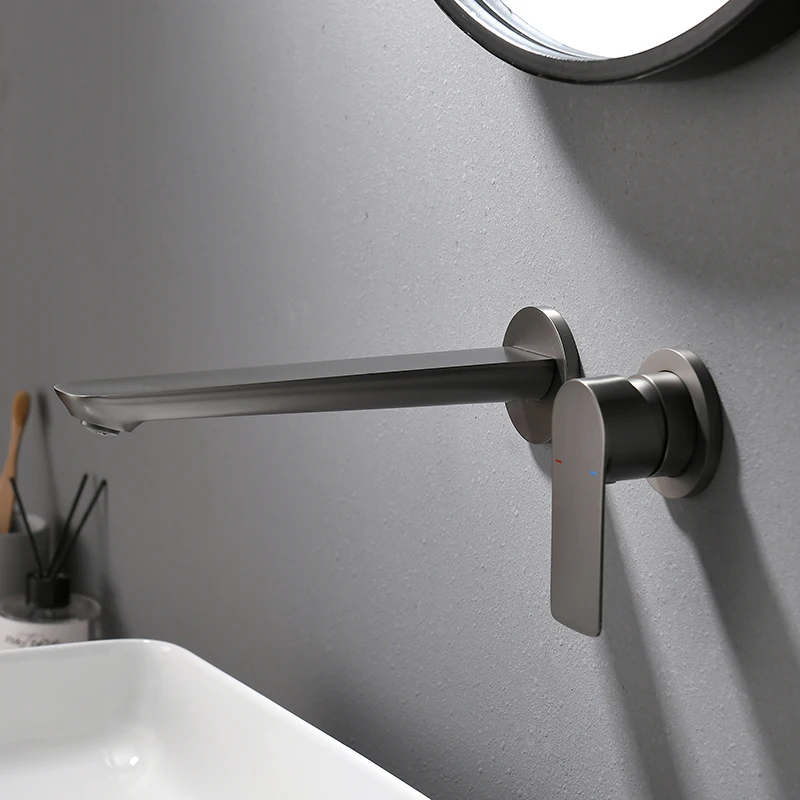 Frap 壁掛け 隠さ 洗面器 の 蛇口 クローム 温水 と 冷水 浴室 の 蛇口 の シンク ダブル ハンドル タップ 3 本 セット Y 洗面台用ミキサー蛇口 3穴 真鍮 2ハンドル 温水・冷水 浴室シンク用