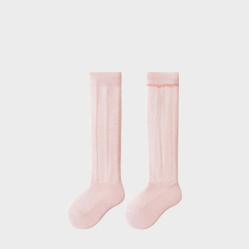 0-2Years Newborn Baby Out Long Socks Breathable Mesh Cotton
