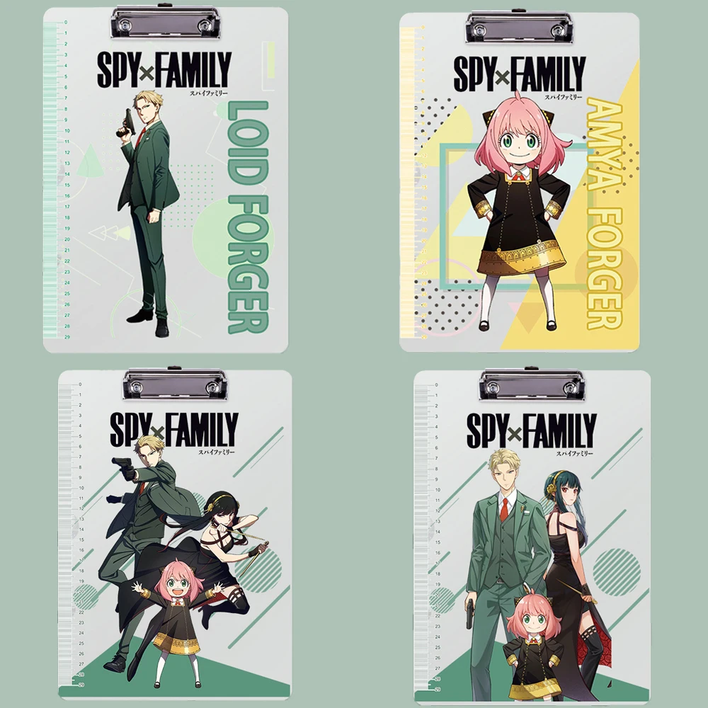 

Spy X Family A4 File Folder Clipboard Document Organizer Writing Pad Holder Cartoon School Office Stationary Supplies Pp Gifts