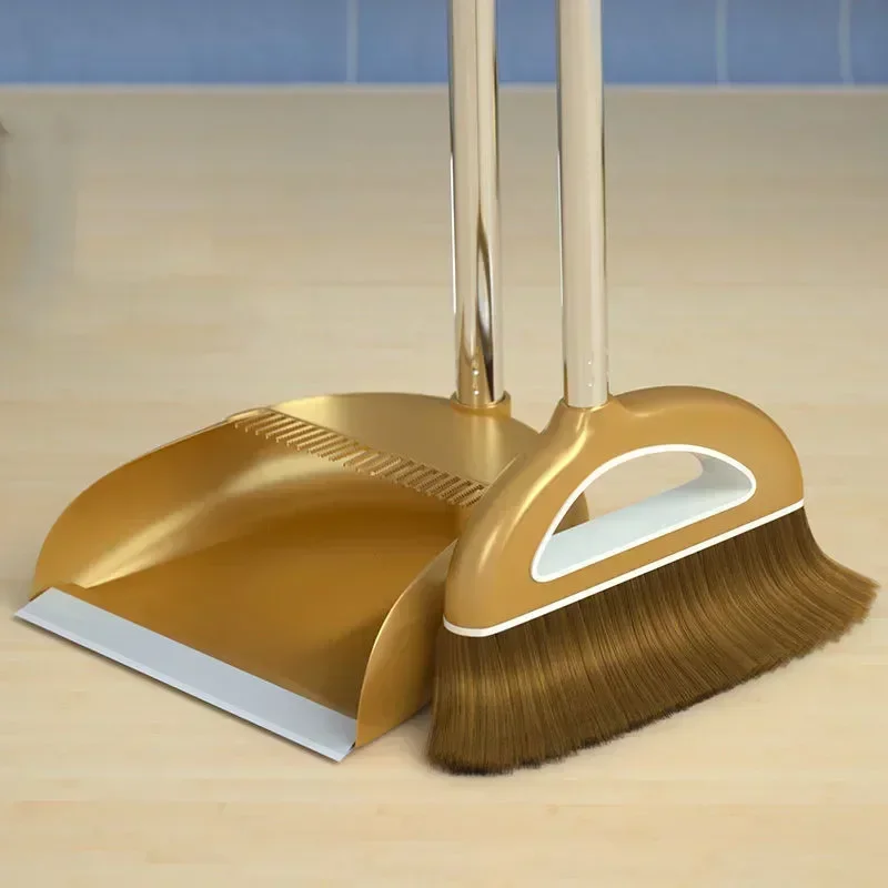 Sweeper Wiper for Floors Home Accessories Sweeping Dust Brush Multifunction Magic Broom and Plastic Dustpan Set Cleaning Tools - 2