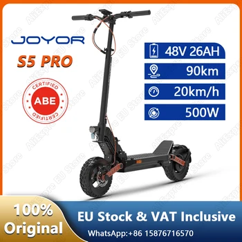 Monopattino Elettrico JOYOR S5PRO con Motore 500W, Batteria 48V 26AH e Certificazione ABE, Scooter Elettrico per Pendolarismo Urbano Quotidiano