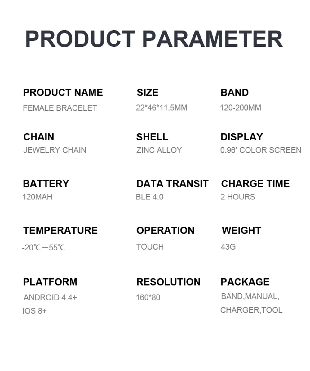New H8 H8pro Smart Watch Bracelet Heart Rate Blood Pressure Band Pedometer Waterproof Fitness Activity Tracker Women Smartwatch