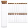 20 Pcs Wishing Bottles Glass Storage 25x100mm Clear DIY Craft Matches Specimen Display Vials Cork Sealed Home Decor 1