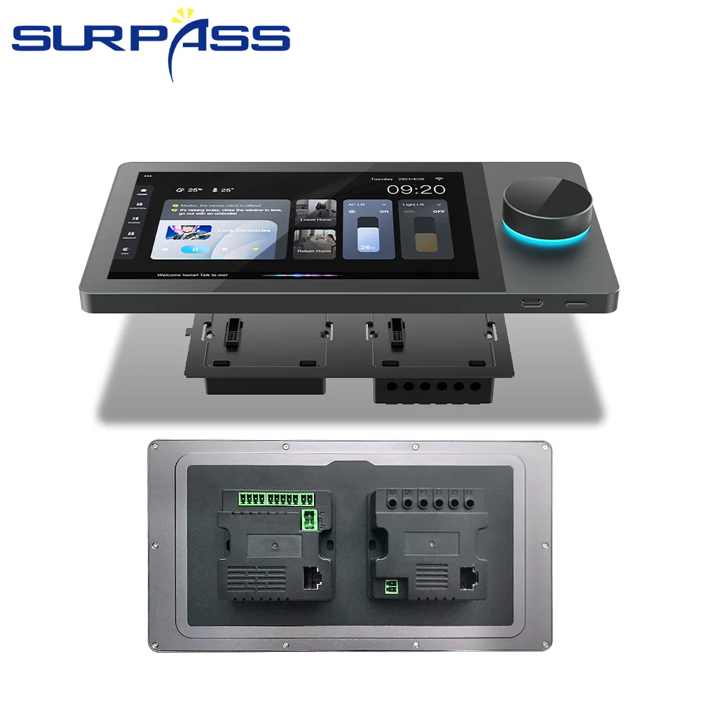8 Inch 2CH Blue-tooth Wall Amplifier With Android 8.1 System Support Tuya Zigbee RS485
