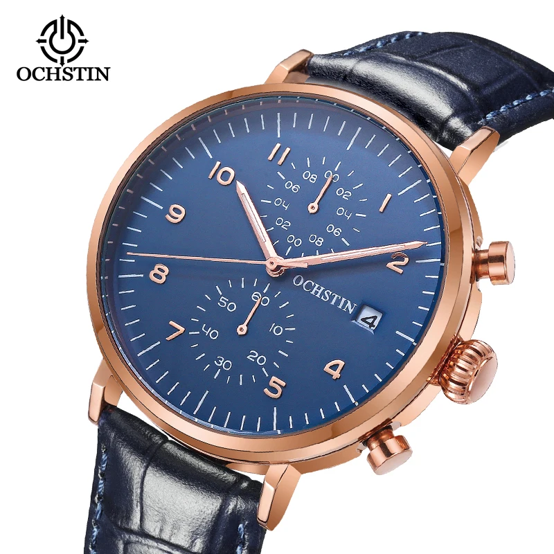Ochstinprominente business high-end new fashion watches multi-functional quartz movement waterproof men's quartz watch