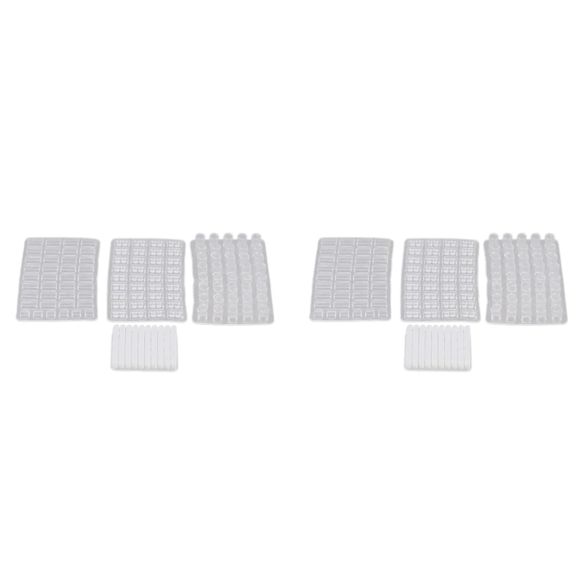 BAAU 1/16 Scale Miniature Model Bricks Mould,8 Pack Simulation Brick Molds DIY Kit for Sand Table Landscape Accessories
