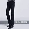 2024 Men's Spring Autumn New Business Casual Pants Male Straight Slim Fit Trousers Men Bussiness for Office Stretch Pants A249 4