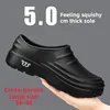 Waterproof Oil-resistant Anti-slip Chef Shoes for Men Soft Bottom Canteen Rain Boots Large Size 46 48 Hotel Kitchen Casual Shoes