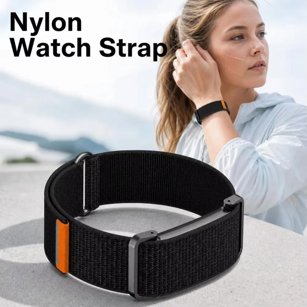 Deluxe Nylon & Metal Sport Wristband Combo - Breathable, Soft Replacement Strap