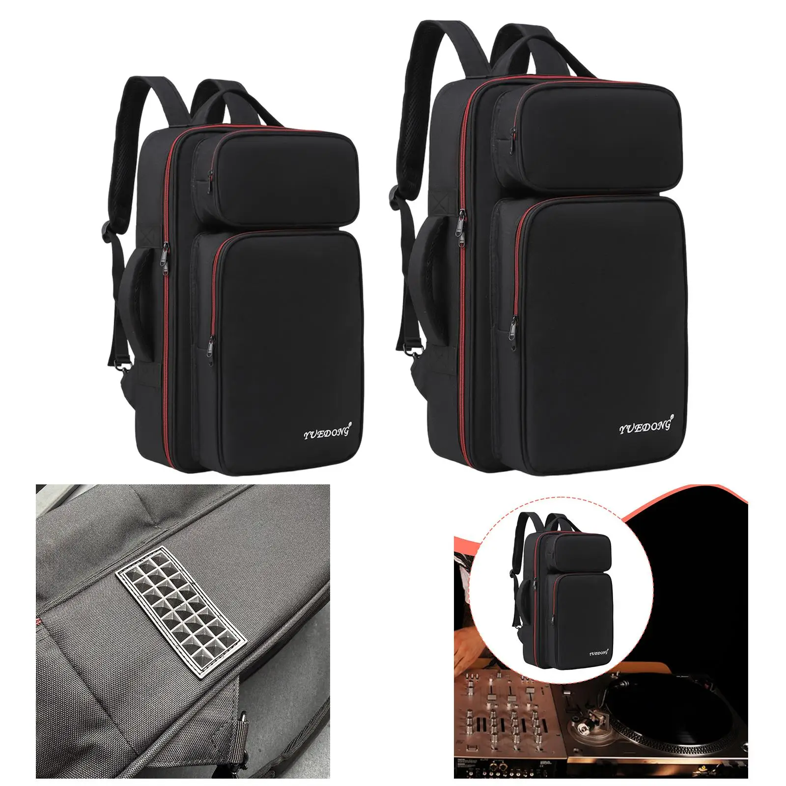 Pedal Board Bag, Backpack, Guitar Effects Pedalboard Bag, Carrying Bag, with Pockets, Multifunction