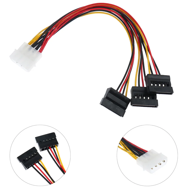

Шнур питания для жесткого диска, 22 см, SATA-IDE, 1-3 порта