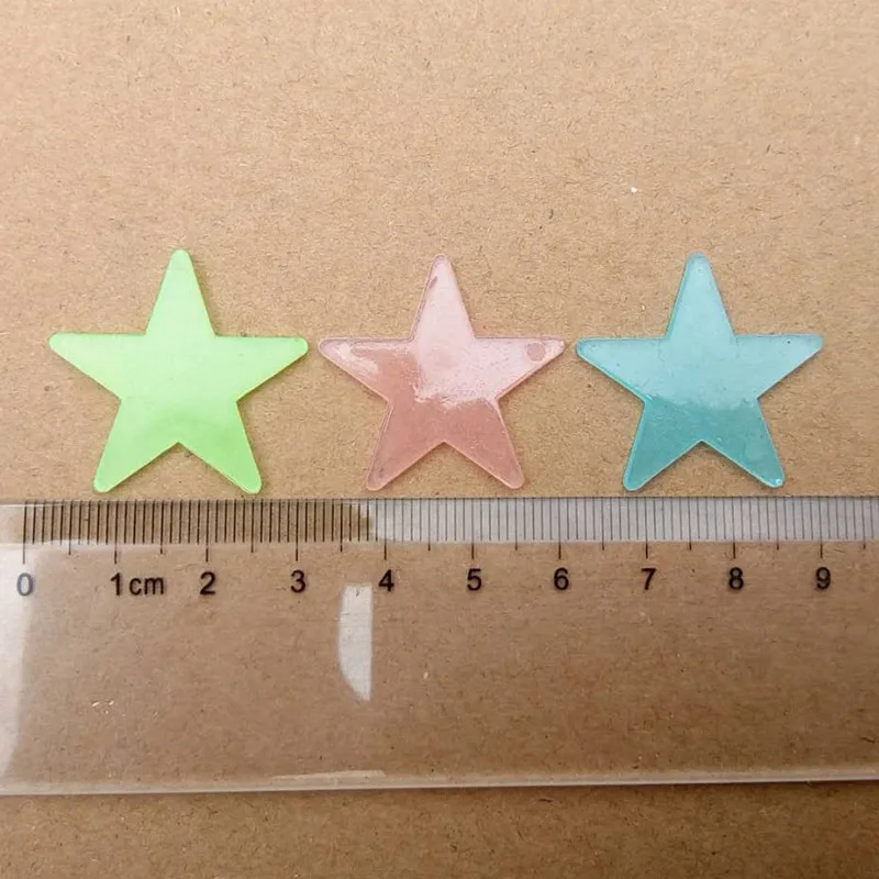 Luminous Wall Stickers 3D Wall Stickers 3D Star and Moon Energy Storage Fluorescent Glow In the dark Luminous on Wall Stickers for Kids Room living room Decal