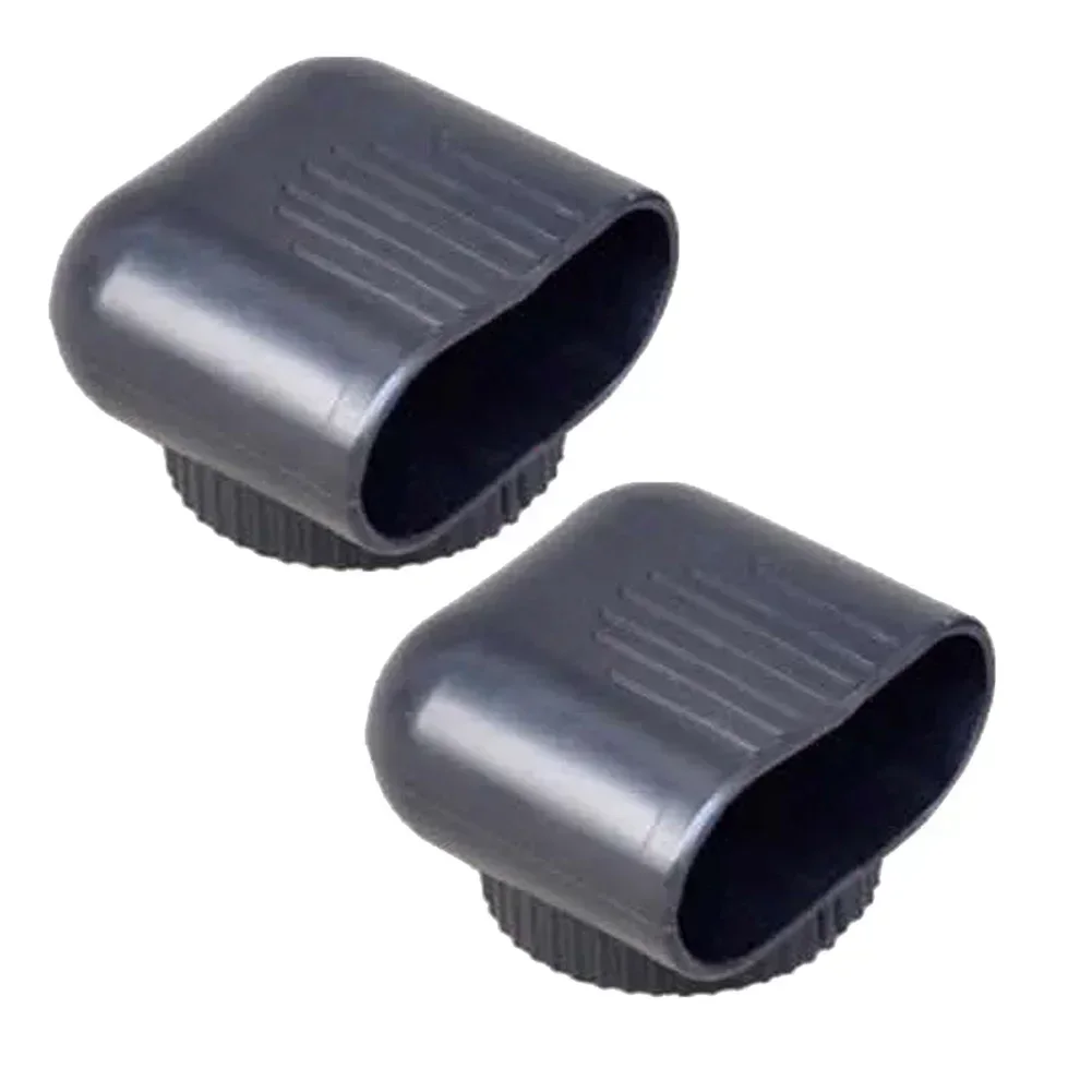 Fitness Equipment Foot End Cap Foot Cover Non-slip Oval Tube Cap Plastic Protectors 2pcs fitness equipment accessories