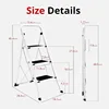 Step Ladder Folding Step Stool Step Ladder, Stool for Adults with Anti-Slip Pedal,330 lbs Capacity Stool for Kitchen 6