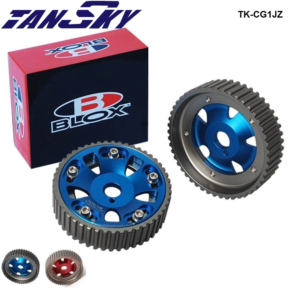 Blox 2Pcs Adjustable Cam Gears Pulley Timing Gear For Toyota Supra 1JZ TE TK-CG1JZ