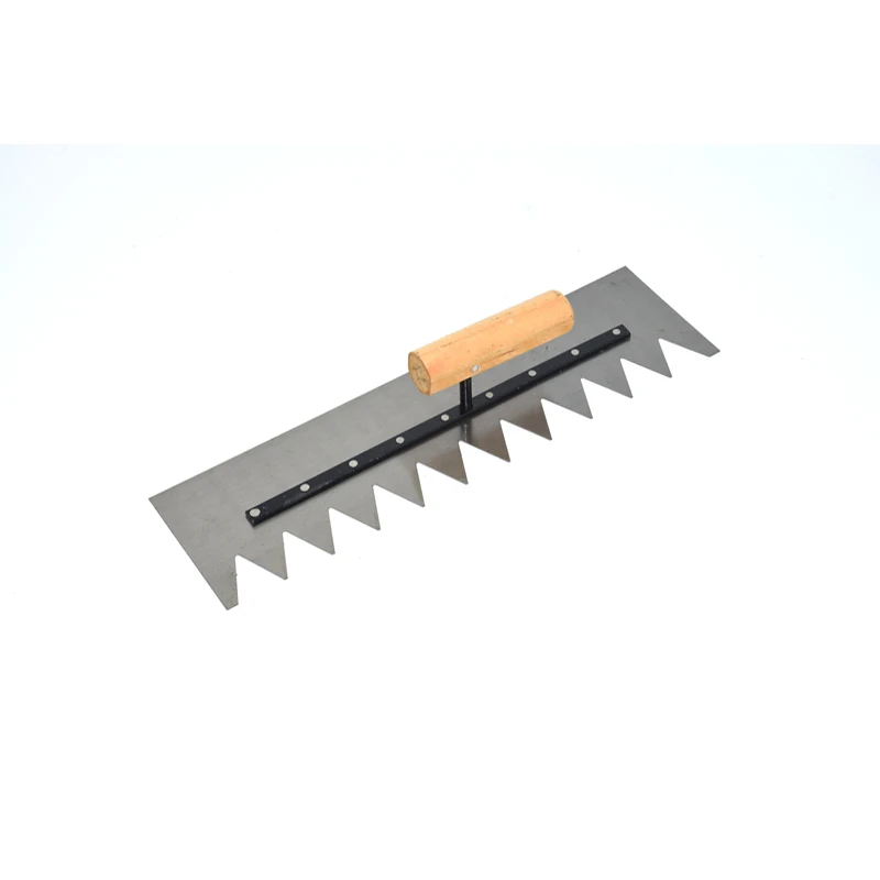 Assorted Notched Tile and Floor Trowel Grade Carbon Steel Trowel .Ergonomic Wood Grip Comfort Handle 5