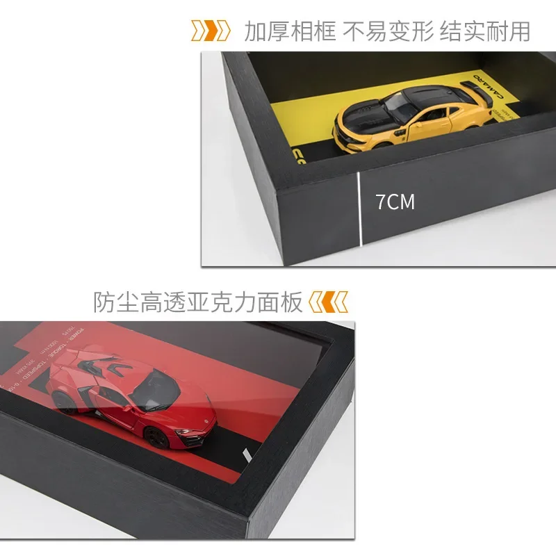 1:32 AE86 911 LP780 Chiron Lykan Hanging Paintings Picture Frame Alloy Car Diecasts & Toy Vehicles Car Model Toys For Children 2