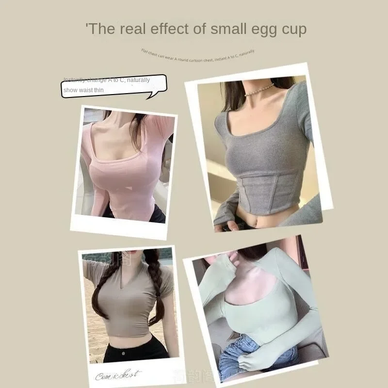 Externally Expanded Bra for Women with Small Breasts That Are Gathered Together to Show Large Size, No Shoulder Straps, Anti