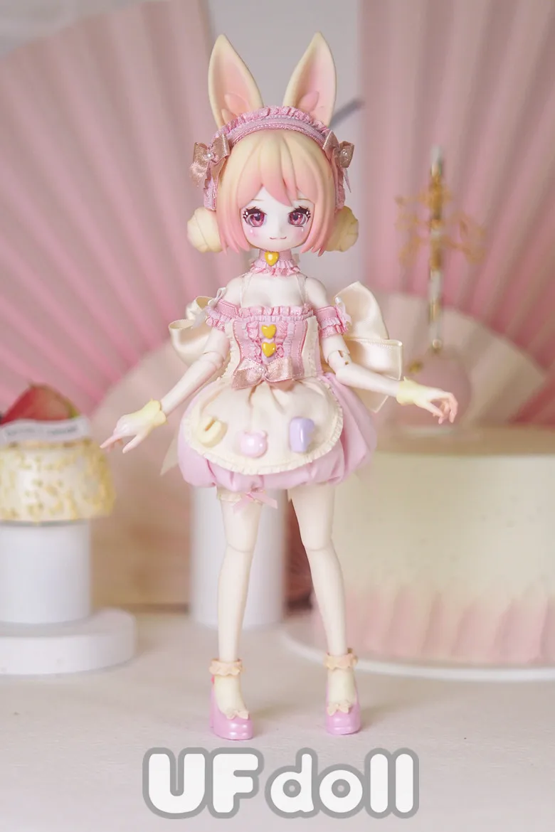 Kawaii Ufdoll Bjd 6 Punti Blind Box Toys Modello Da Collezione Giocattoli Per Bambini Cartoon Decor Mystery Boxes Regalo A Sorpresa