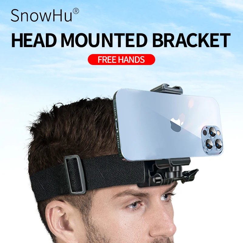 Universal Head Strap Mount Headband Holder With Mobile Phone Clip Holder For Smartphones