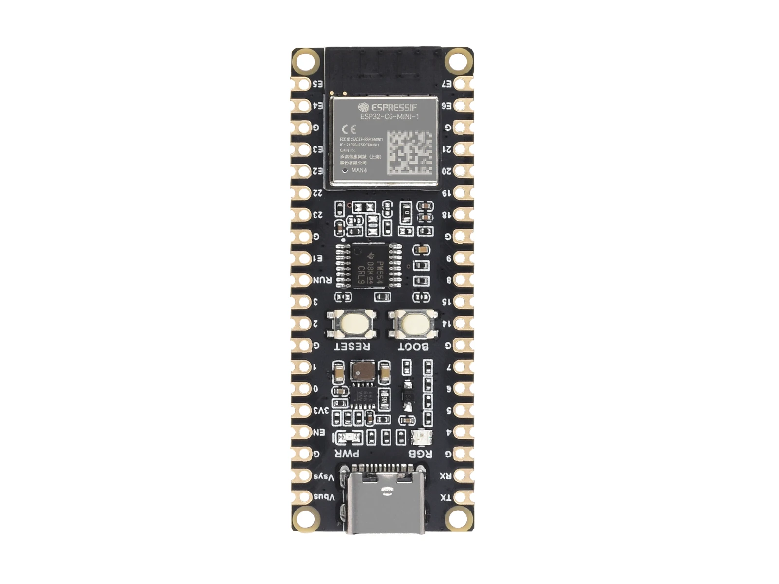 Waveshare ESP32-C6 ũƮѷ, WiFi 6  , 160MHz ̱ ھ μ, ESP32-C6-MINI-1 
