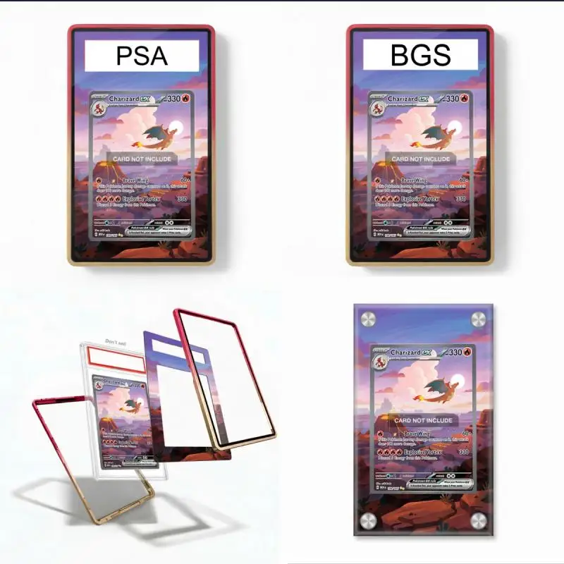 Charizard ex Extended Art Display Case: Premium Acrylic Stand