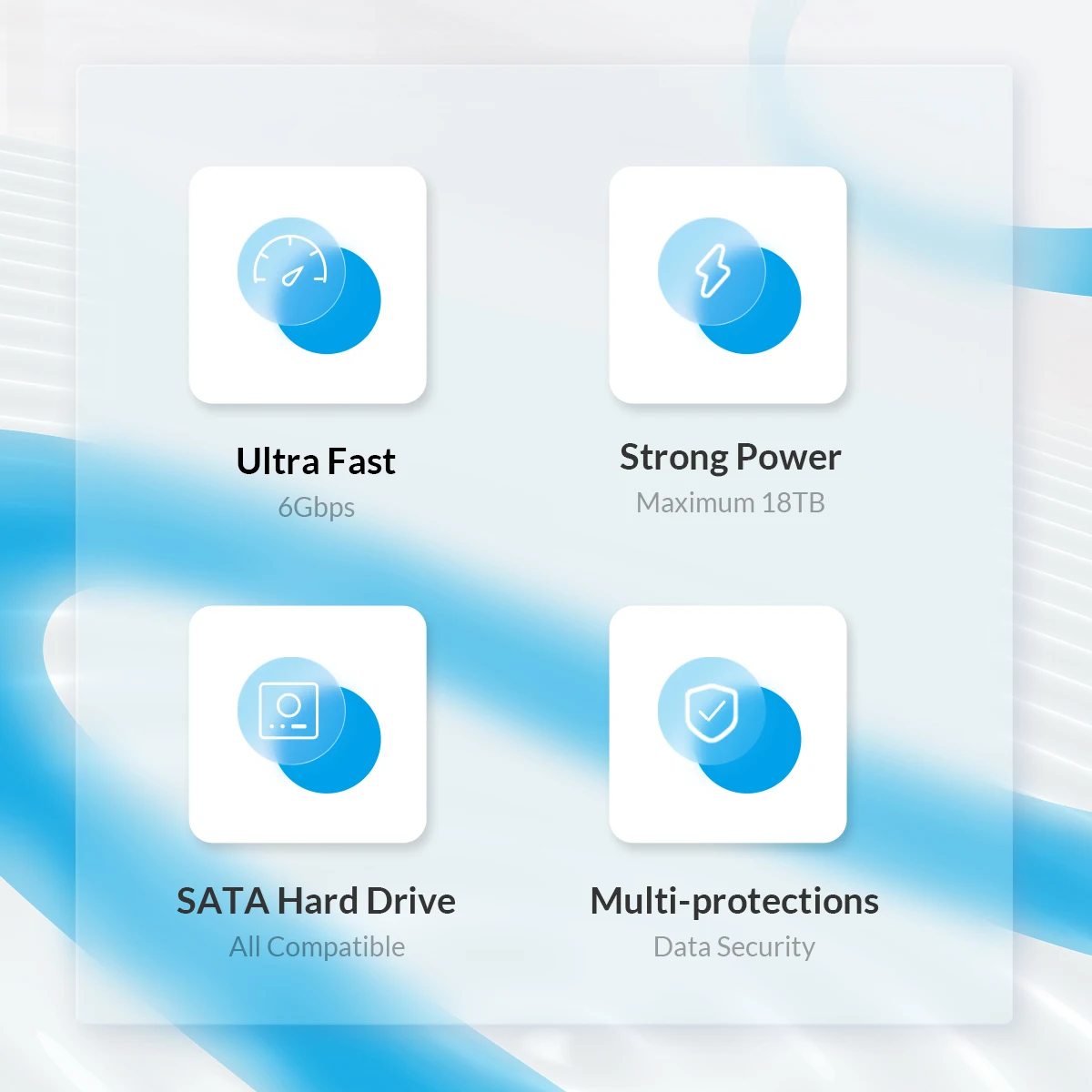 USB tipo C, SATA 6Gbps, SSD, suporte UASP, 18TB, 3,5