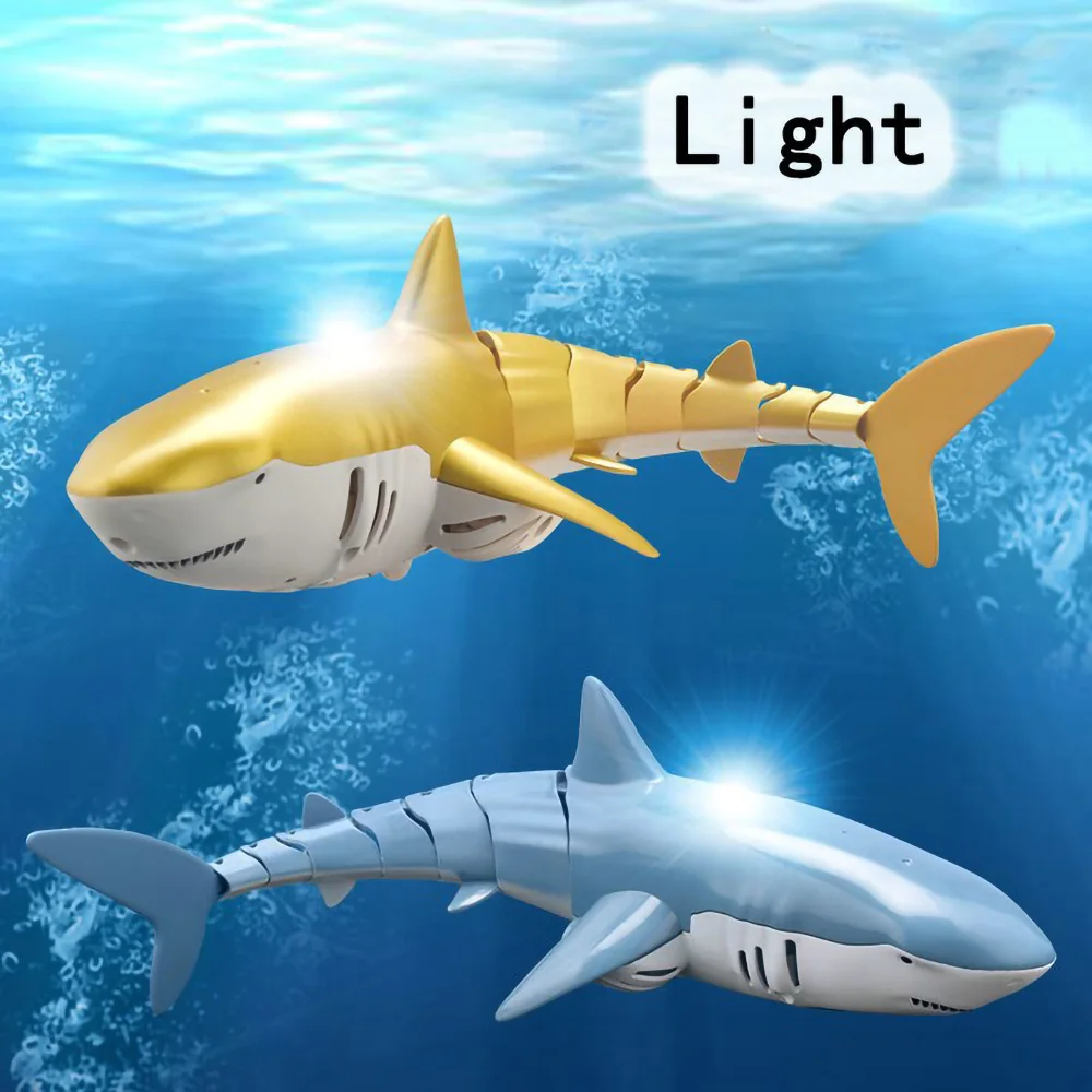 Remote Control Sharks Toy for Boys Kids Girls Rc Fish Animals Robot Water Pool Beach Play Sand Bath Toys4 5 6 7 8 9 10 Years Old