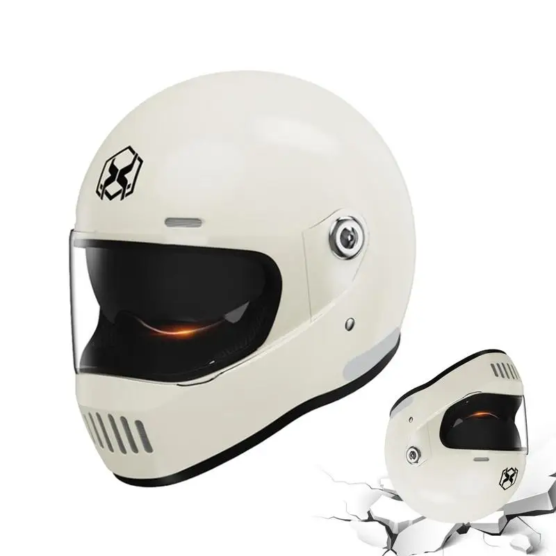 

Skiing Head Protectors Motorbike Helmets With Dual Visor Motorbike Warm Lining Quick Release Street Bike Motorbike Sun Visor