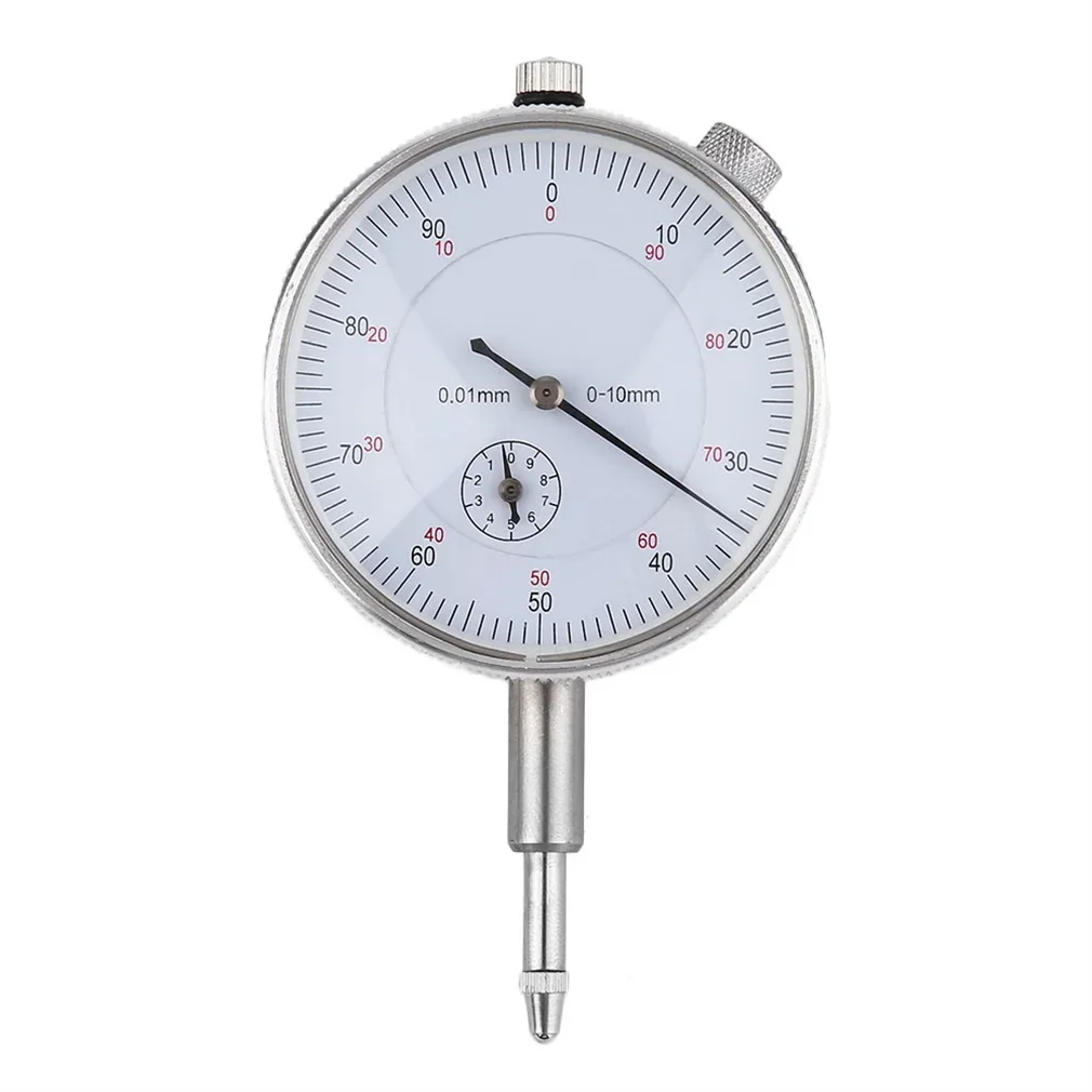 Dial Indicator Gauge Precision Tool 0-10mm Meter 0.01 Resolution Concentricity Test Professional Tools