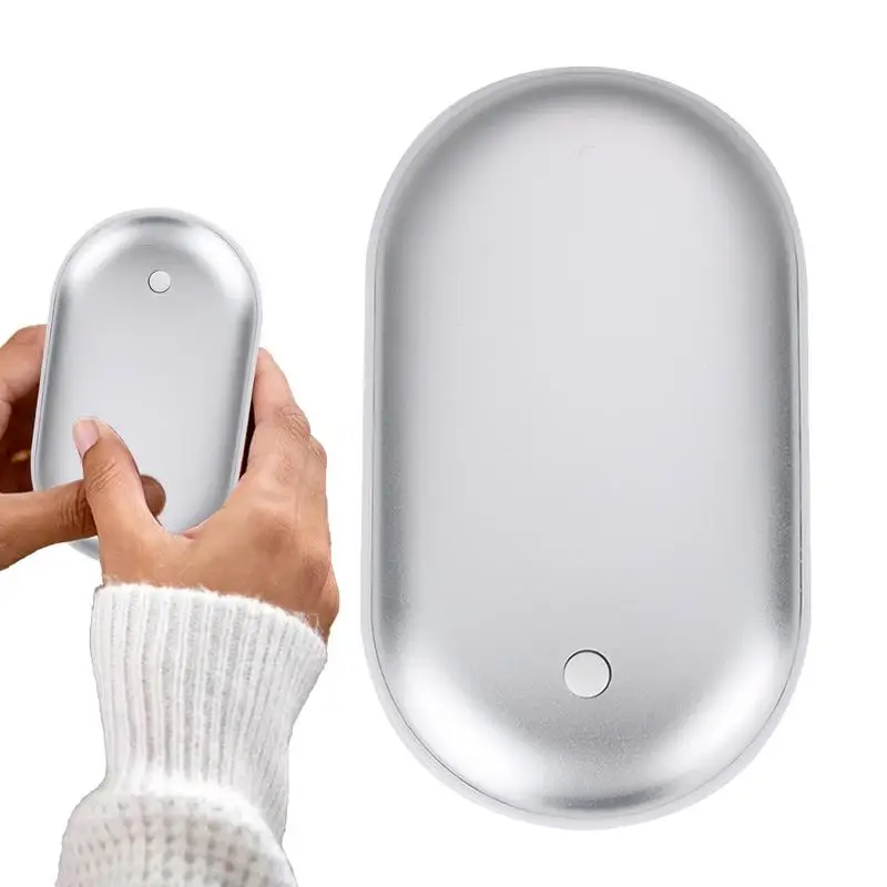 Portable 2-in-1 Hand Warmer USB Charging Pocket Hand Warmer Mobile Phone power With Nightlight Long-Lasting Warmth in Winter