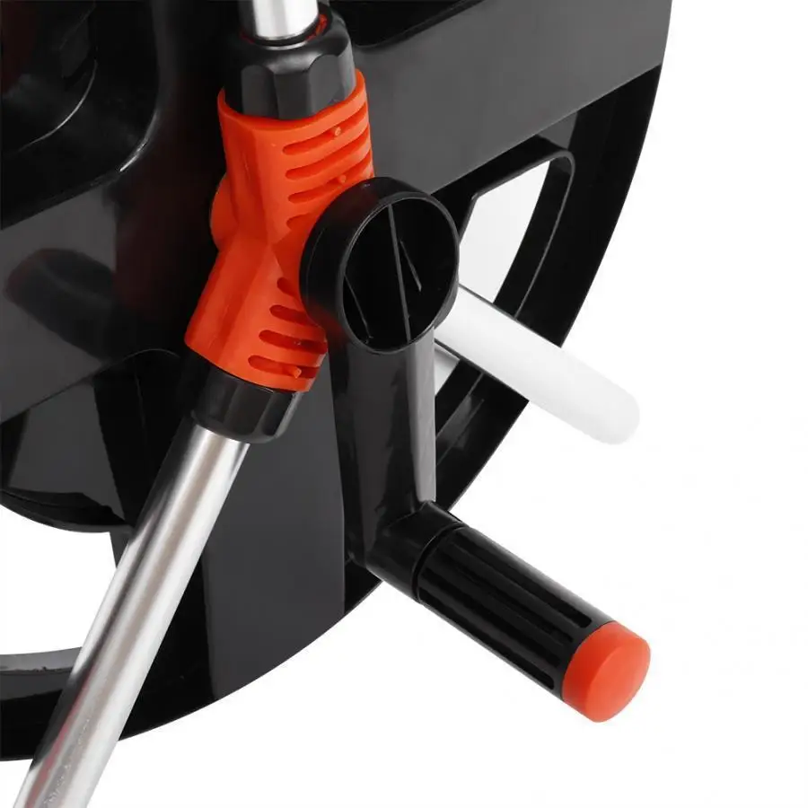 Description Picture 6 of item35m Garden Hose Reel Storage Cart - Portable Water  Rack & Shelf for Garden Tools