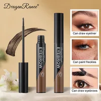Peel-off Eyebrow Gel Natural Brow Tattoo Black Brown Tint Makeup Waterproof Lasting Eye Brow Enhancers Liquid Gel Tear Wear Easy 2