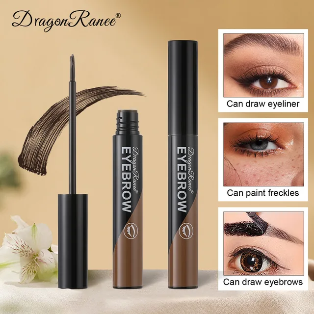 Peel-off Eyebrow Gel Natural Brow Tattoo Black Brown Tint Makeup Waterproof Lasting Eye Brow Enhancers Liquid Gel Tear Wear Easy 2