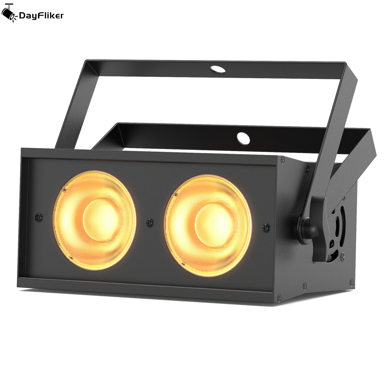 DayFlicker Mini 140W COB LED Cool White&Warm White Par Light Controlled by DMX512 8CH for DJ Bars Birthday Parties Clubs KTV