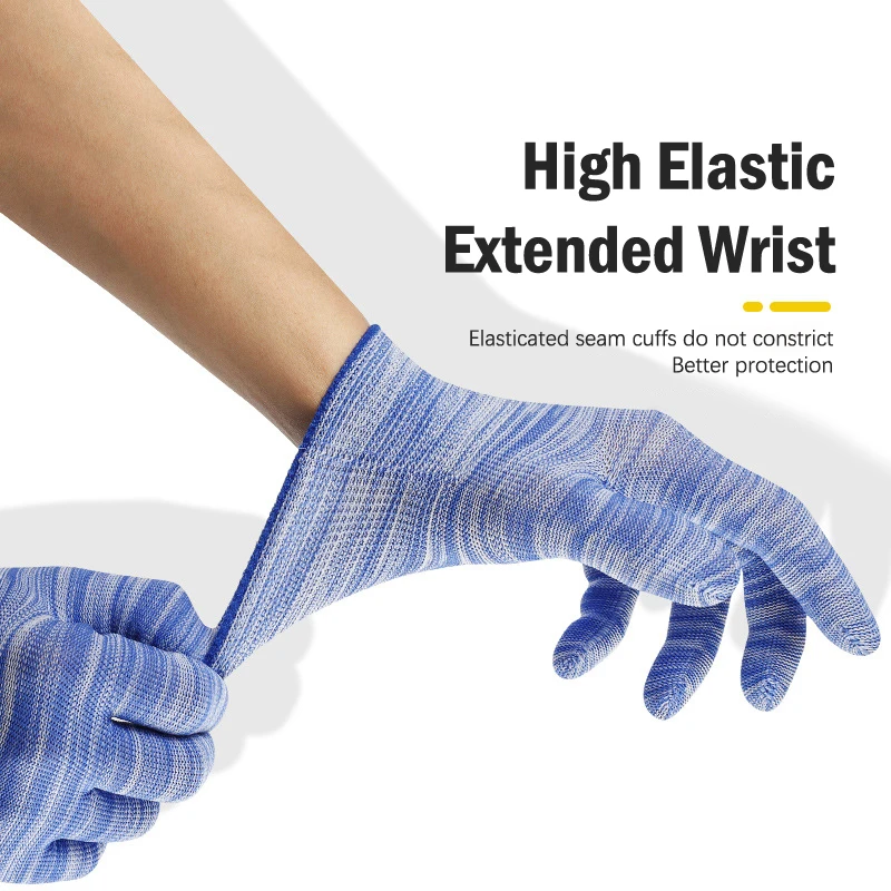 2PCS Breathable Nylon Gardening Gloves Non-Slip Working Gloves Housekeeping Labor Protection Gloves For Mechanic Construction 4