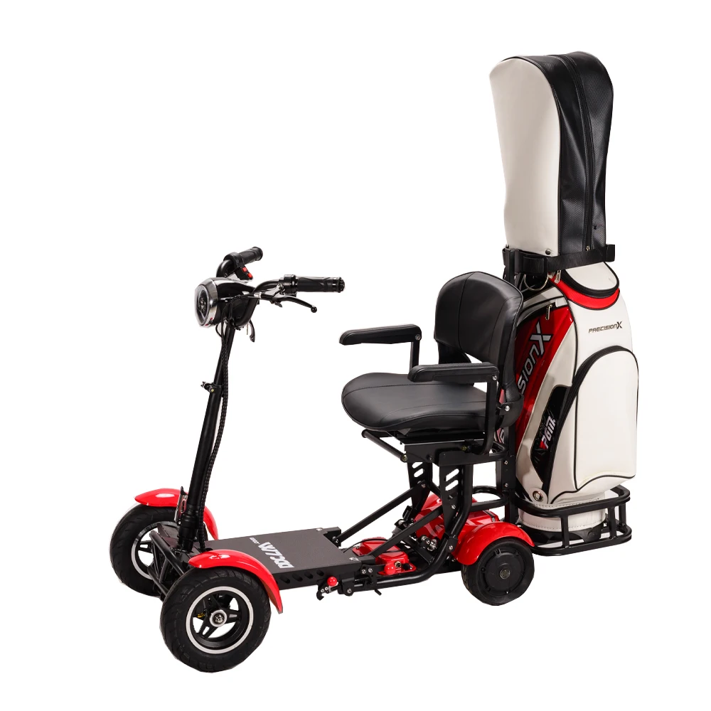 4 wheel foldable fat tire adult folding golf cart electric mobility scooter wheelchairs for elderly
