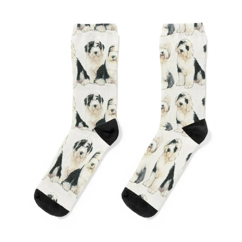 

Old English Sheepdog Puppies Socks sheer warm winter Socks Men's Women's