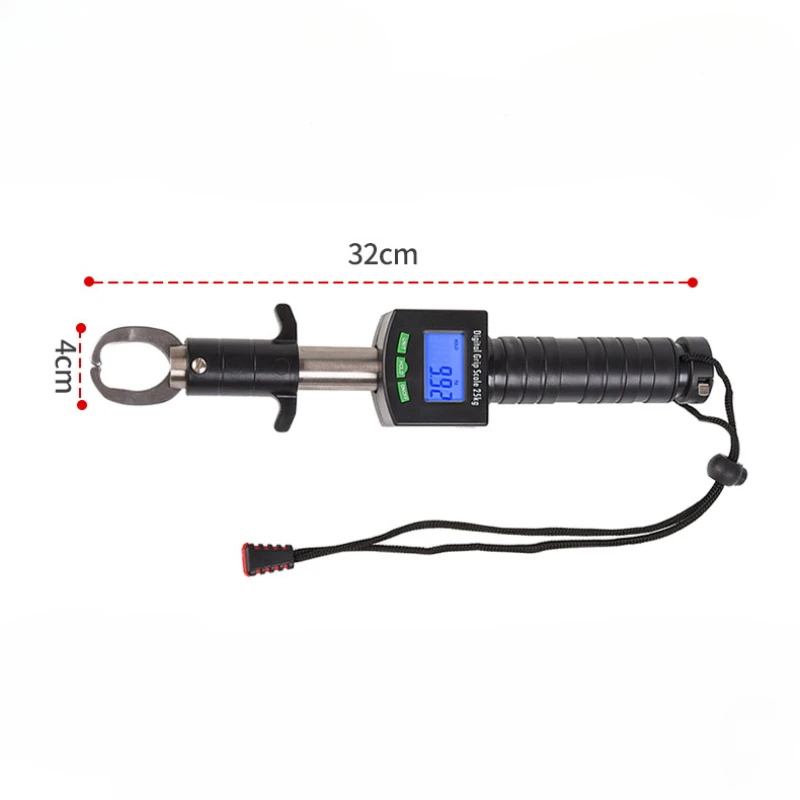 Led Electronic Digital Fishing Lip Grabber Fish Clip Holder Tackle Grip Gripper Pliers Tool with Scale 25KG Ruler Waterproof
