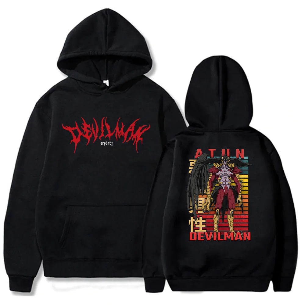 

Atun Devilman Crybaby Hoodies for Boy Debiruman Kuraibeibi Anime Sweatshirts Manga Retro Y2k Clotheskids Tops Girls Clothing