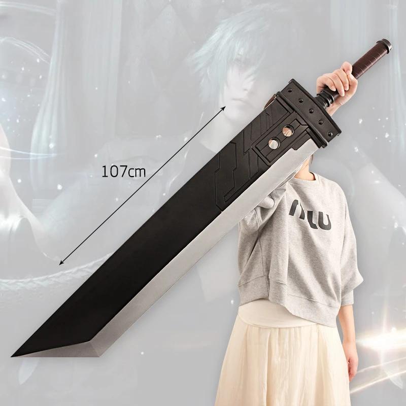 

Final Fantasy Weapon Cloud Strife Buster Sword 107cm Plastic Material Game Peripheral Samurai Sword Weapon Model Gifts Toys Boys