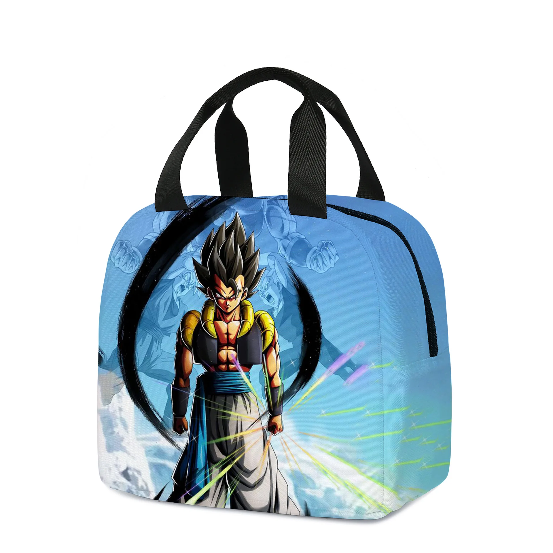Blue Backpack for Children 4 to 6 years old - Parody Dragon Ball Z - DBZ -  Son Goku evolutionary theory (High quality children's schoolbag - printed  in France)