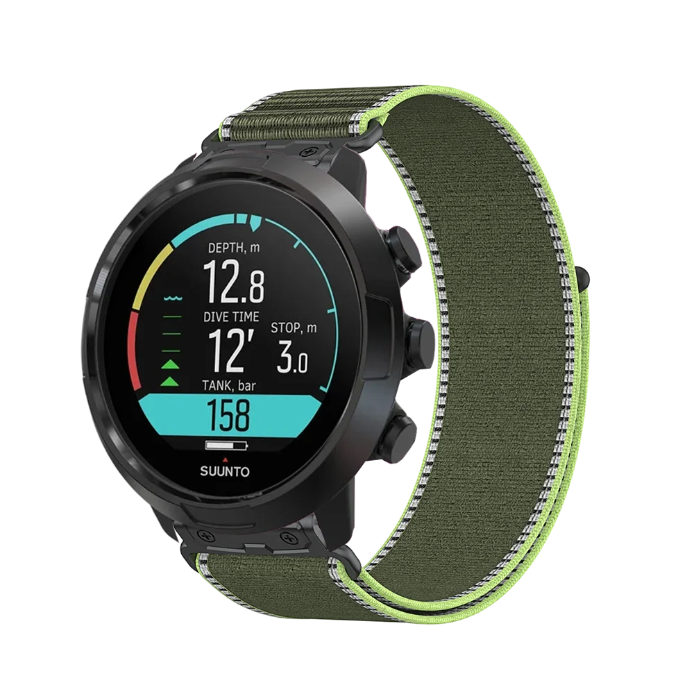 Breathable Lightweight 24mm Nylon Strap with Quick-Release Metal Connector, Unisex Band