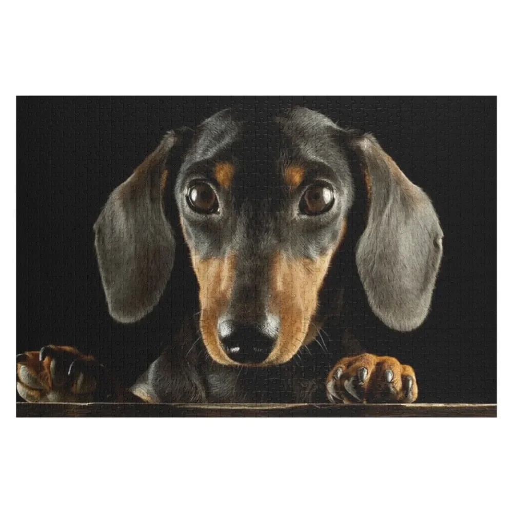 

Dachshund Dog photo portrait Jigsaw Puzzle Personalized For Kids For Children Puzzle